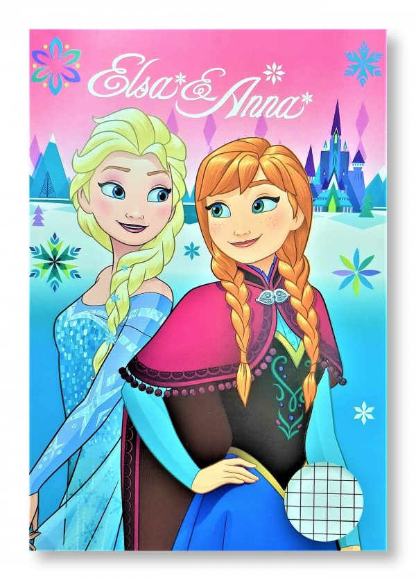 Caiet matematica, A5, 20 file - Elsa & Anna