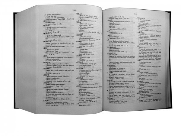 Concordanta biblica si dictionar de nume biblice