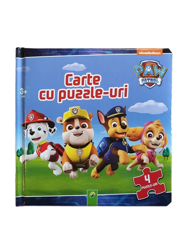 Carte cu puzzle-uri pentru copii - Paw Petrol (3+)