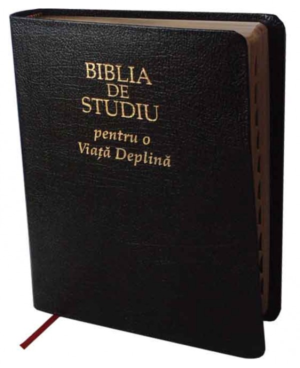 Biblia de studiu pentru o viata deplina [editie deLuxe, coperta piele, neagra] 