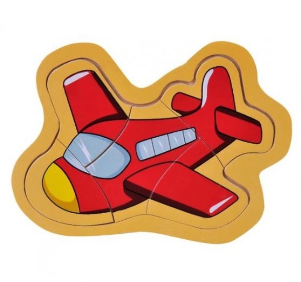 Puzzle din lemn - Avion - Activitati pentru copii (3+)