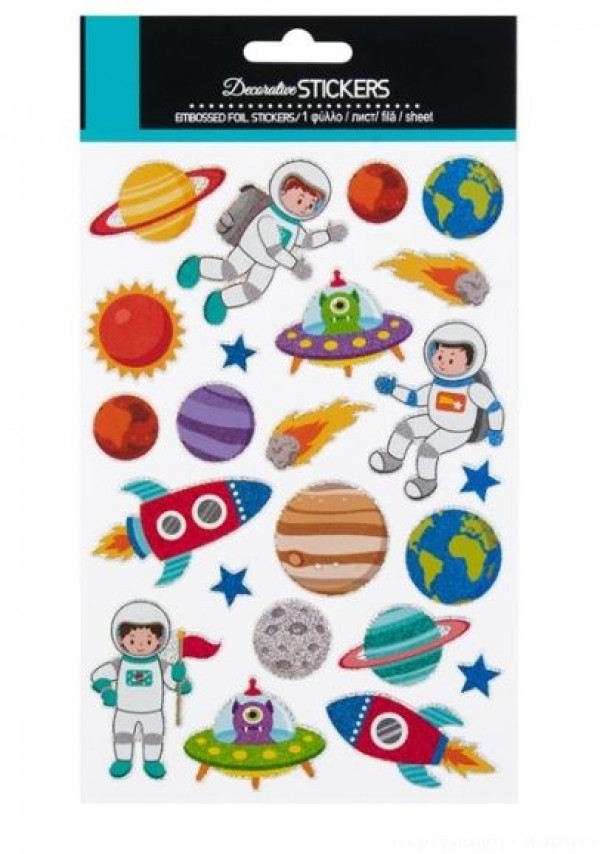 Autocolante - Astronauti si Planete, 23 buc. (3+)