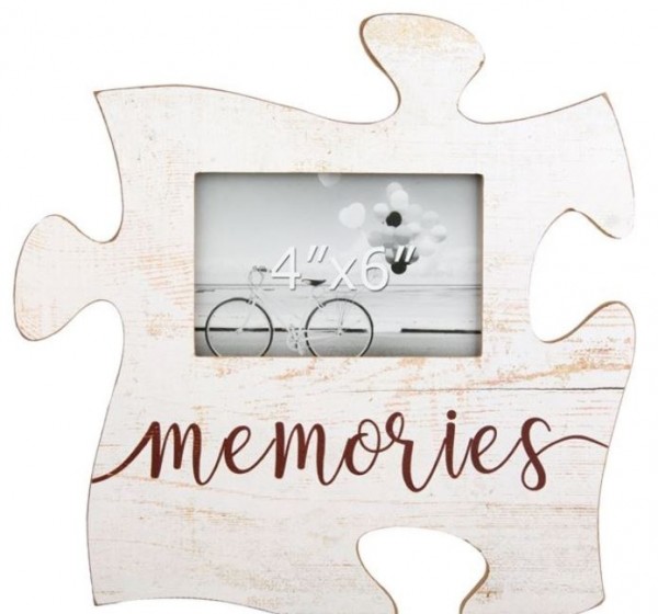 Rama foto din lemn, Puzzle - Memories - 1 poza de 15x10cm