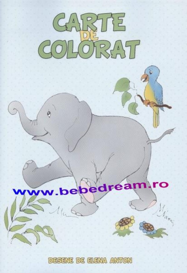 Carte de colorat ( Elefantel )