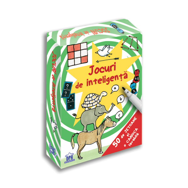 Jocuri de inteligenta - 50 de jetoane - Jocuri pentru copii