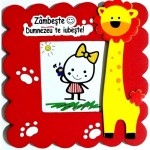 Rama foto lemn, leut, Zambeste, Dumnezeu te iubeste!
