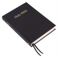 Holy Bible black- Biblia in limba engleza, marime mare, coperta cartonata neagra