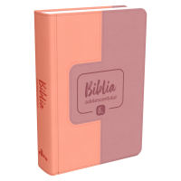 Biblia adolescentului - marime mica, coperta imitatie piele, roz pal, trad. Cornilescu