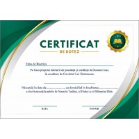 Certificat de Botez - model 20