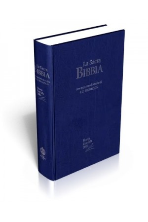Biblia Thompson în limba italiană, mare, cartonata- La Sacra Bibbia con apparato di studio di F.C. THOMPSON (Nuova Riveduta 2006)