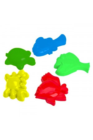 Set jucarii pentru nisip - Forme pesti, crab, testoasa
