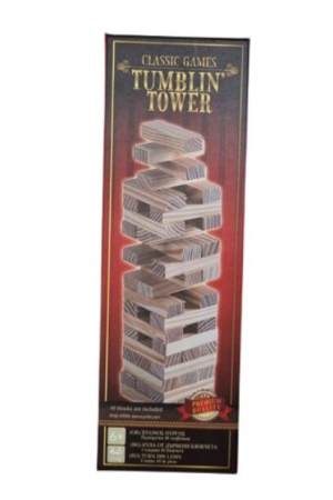 Joc de masa Tumblin Tower pentru familie, lemn, ( 6+)