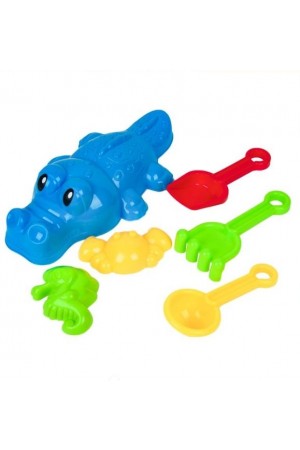 Set jucarii pentru nisip - Crocodil, 6 buc.