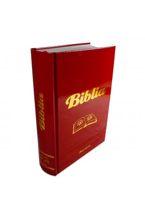 Biblia Catolică, marime mare, coperta cartonata, rosie - editie completa