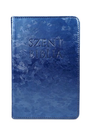 Szent Biblia - Mini Biblia, Metál Kék, Károli Gáspár Forditása (Biblia mica in lb. maghiara)