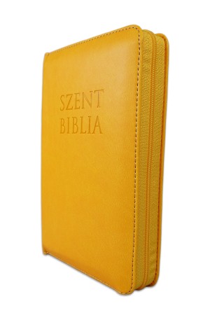 Szent Biblia - Mini Biblia, Napsárga, Cipzáros, Károli Gáspár Forditása (Biblia mica in lb. maghiara, fermoar)