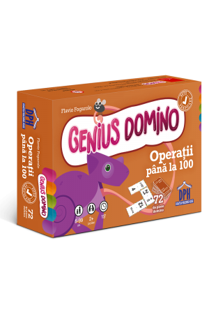 Genius domino - Operatii pana la 100 - Jocuri pentru copii (5+)