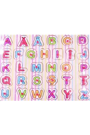 Puzzle din lemn - Alfabetul - Activitati pentru copii (3+)