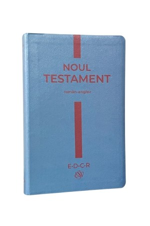 Noul Testament, traducere EDCR, coperta moale, margini argintii - român-englez