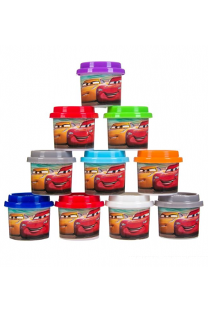 Plastilina DOH, 10 culori - Cars - Activitati pentru copii (3+)
