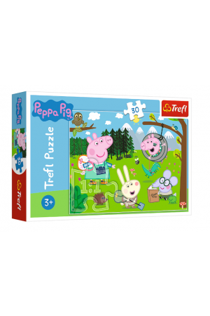 Puzzle Trefl - Peppa Pig, In Drumetie, 30 piese - Activitati pentru copii (3+)