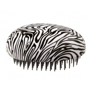 Perie compacta prntru descalcit parul, model "zebra"
