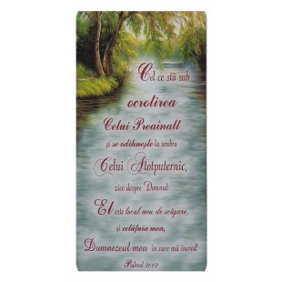 Tablou canvas - Cel ce stă sub ocrotirea (25x50 cm)