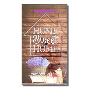 Tablou motivational ( 27x50 ) - Home Sweet Home