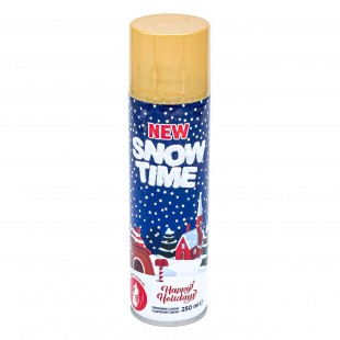 Decorații Crăciun - Spray, zăpadă artificială aurie (250ml)
