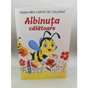Albinuta calatoare - Carte de colorat (3-5 ani)