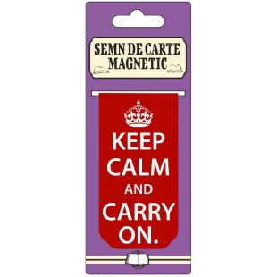 Semn de carte magnetic - Keep calm and carry on