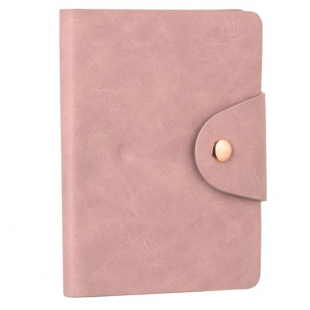 Carnețel, roz pudrat cu buton magnetic, A6