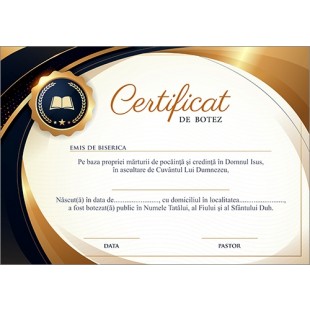 Certificat de Botez - model 16