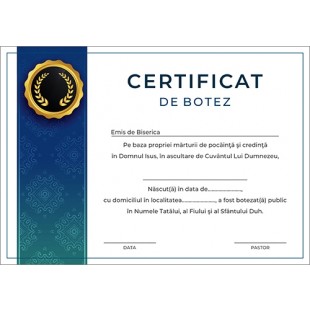 Certificat de Botez - model 17