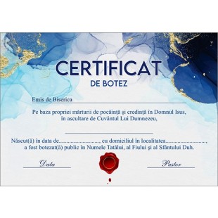 Certificat de Botez - model 15