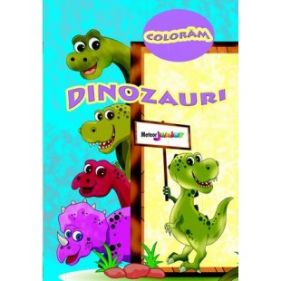 Coloram dinozauri, carti de colorat pentru copii