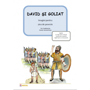 David și Goliat – imagini pentru șina de poveste - Joc creativ pentru copii