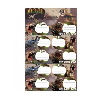 Etichete scolare - Dinozauri (20 buc.)