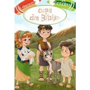 E distractiv să colorez copii din Biblie - carte de colorat