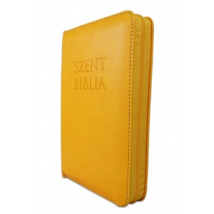 Szent Biblia - Mini Biblia, Napsárga, Cipzáros, Károli Gáspár Forditása (Biblia mica in lb. maghiara, fermoar)