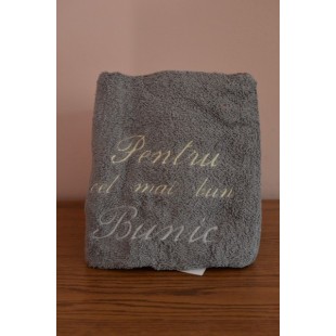 Prosop personalizat- Pentru cel mai bun bunic (gri)