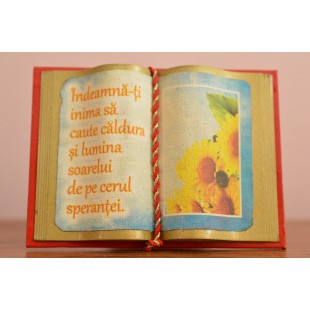 Carte decorativa magnetica - Indeamna- ti inima sa caute caldura... (7x9,50 cm)
