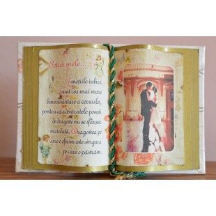 Carte decorativa - Sotiei mele... Emotiile iubirii sunt ...(10x14 cm)