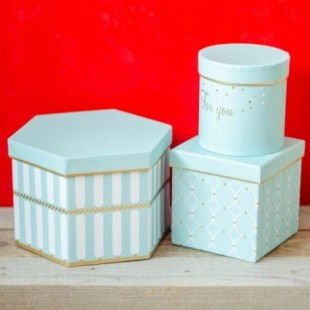 Set cutie -  Set cutie 3 buc/set - Albastru