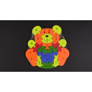 Jucarii din lemn -  Puzzle Urs