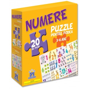 Puzzle pentru podea - Numere - 20 piese - Activitati pentru copii (3+)