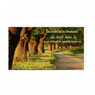 Încrede-te în Domnul- Placheta birou