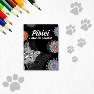 Pisici - Carte de colorat